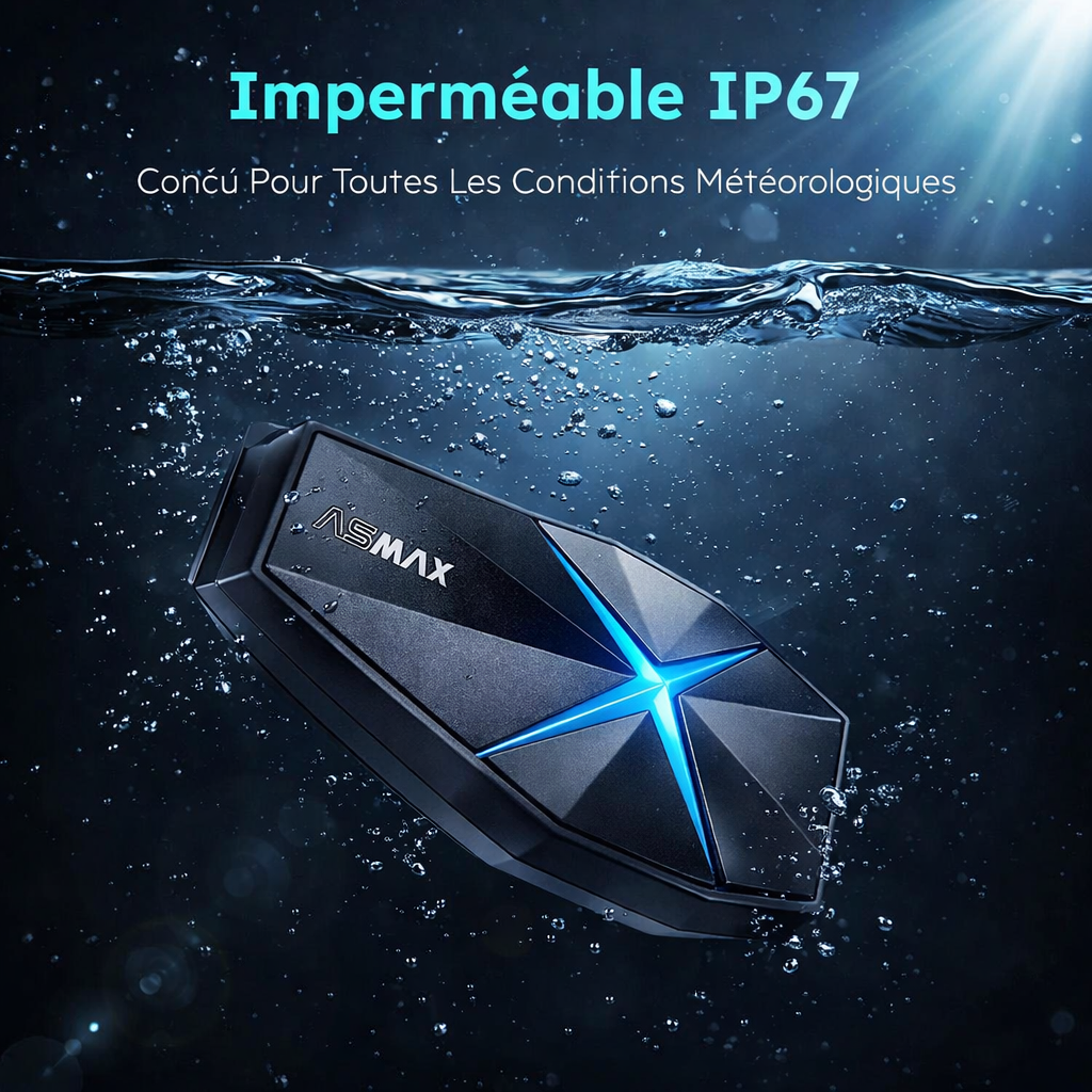 Intercom Bluetooth pour casque de moto