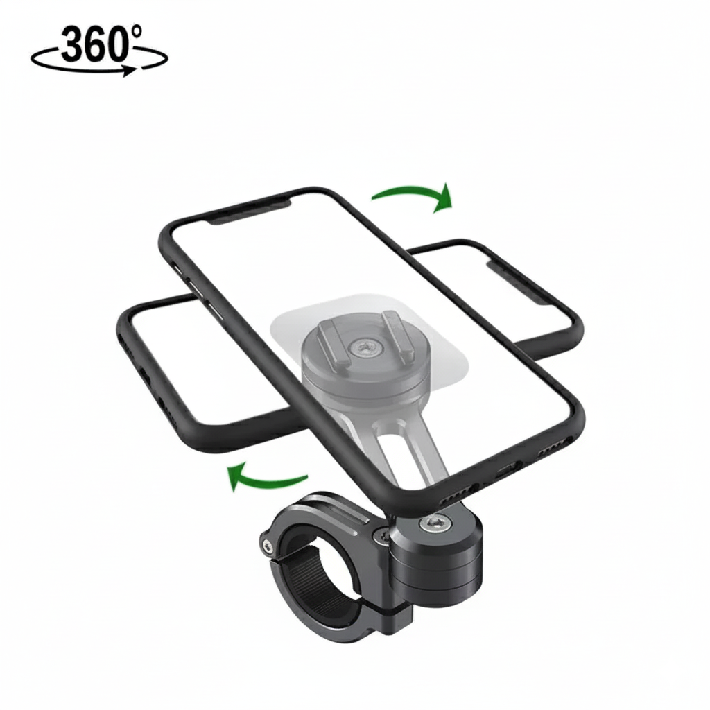 Support de téléphone pour guidon de moto