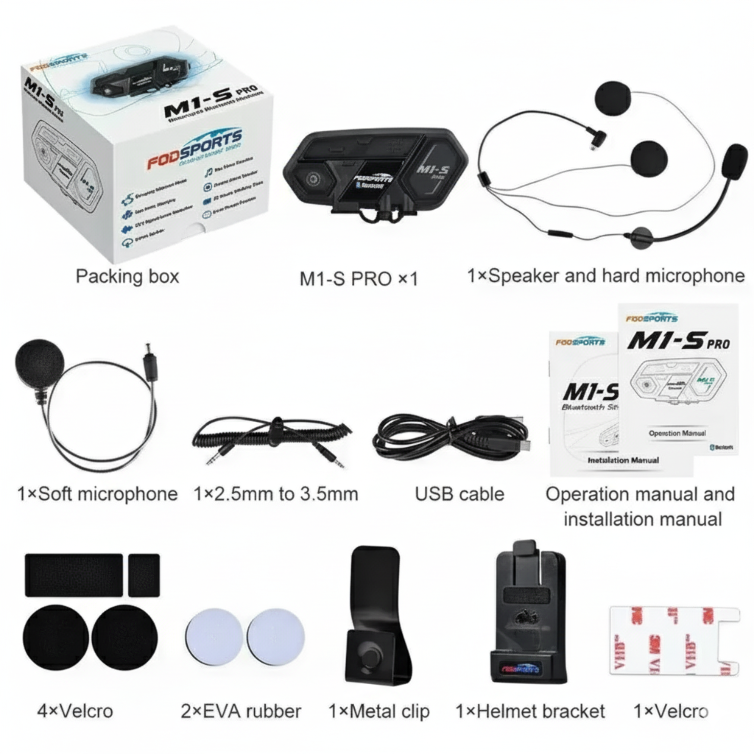 Intercom de casque moto