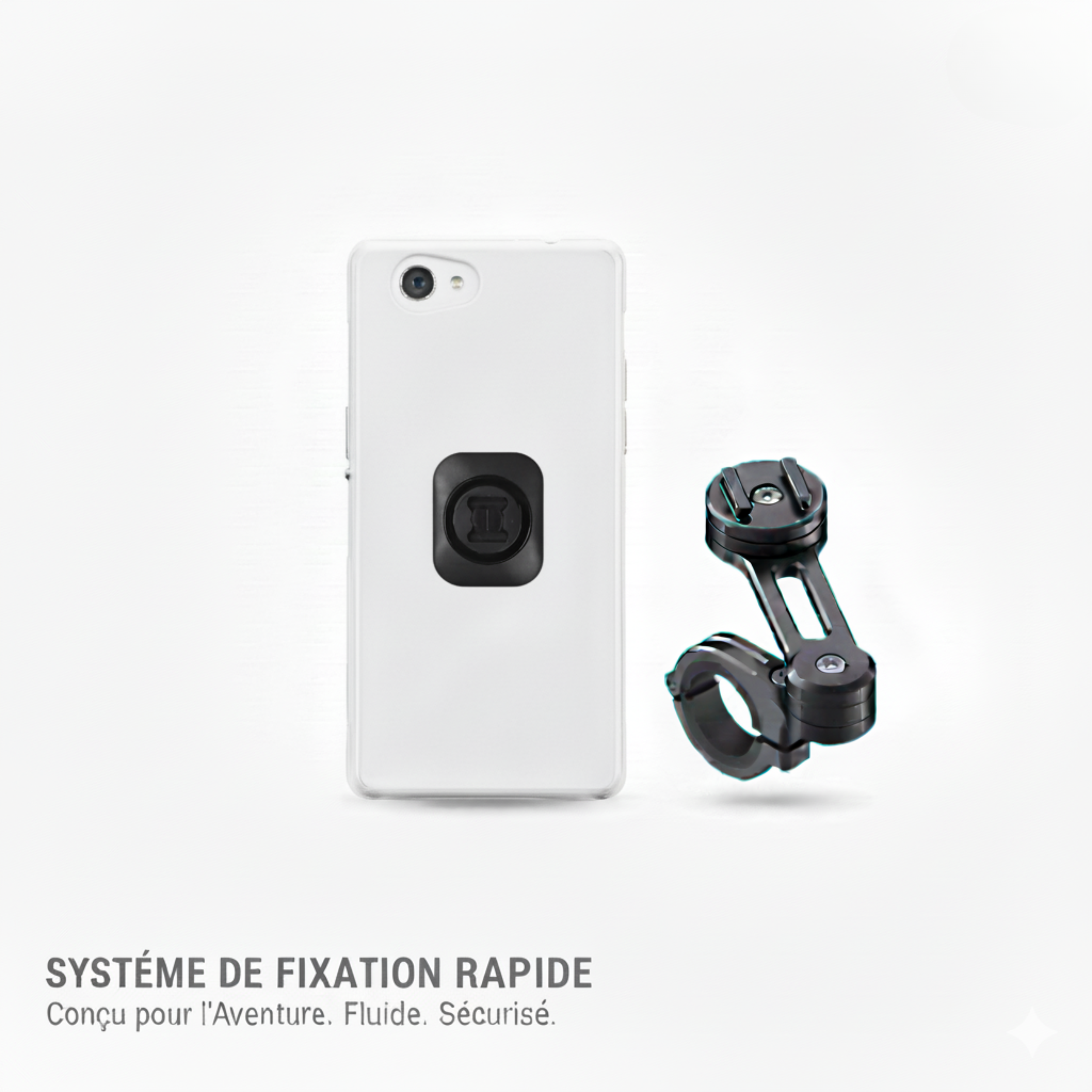 Support de téléphone pour guidon de moto