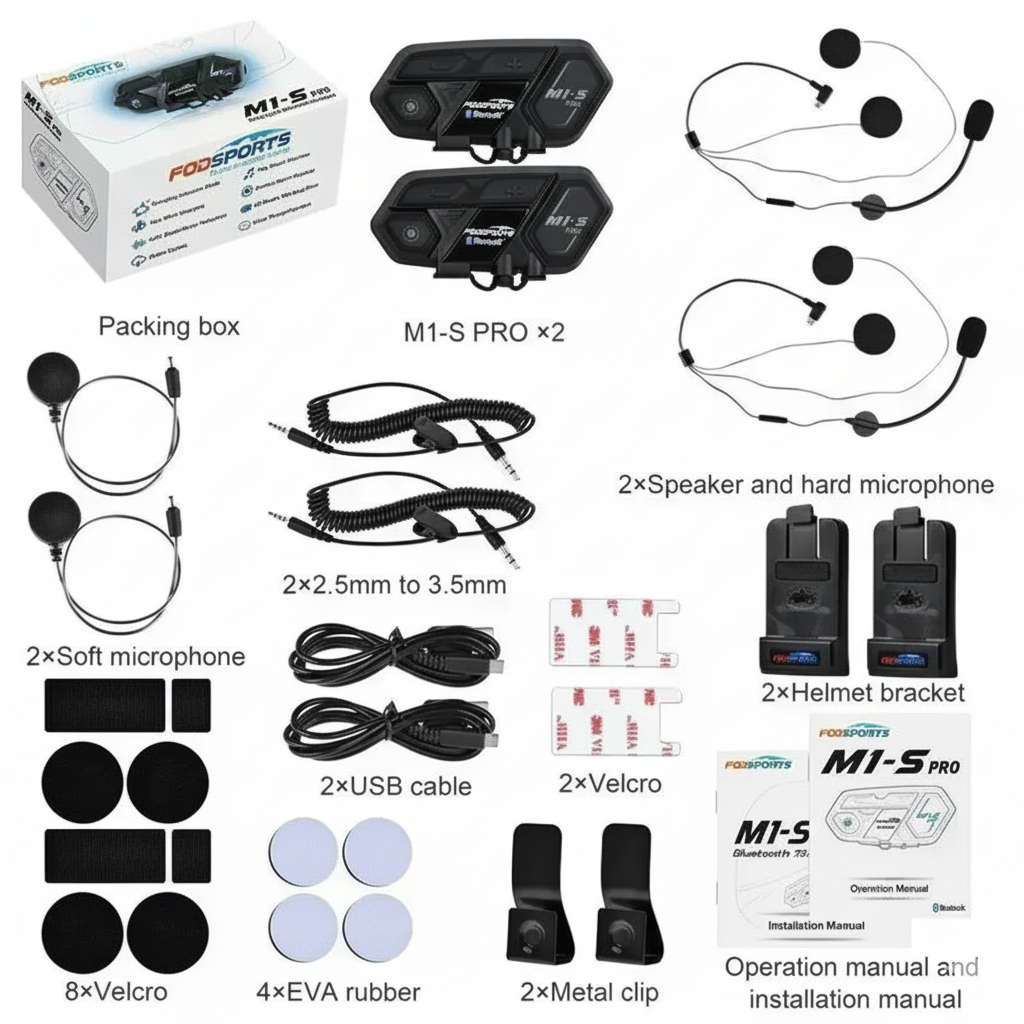 Intercom de casque moto