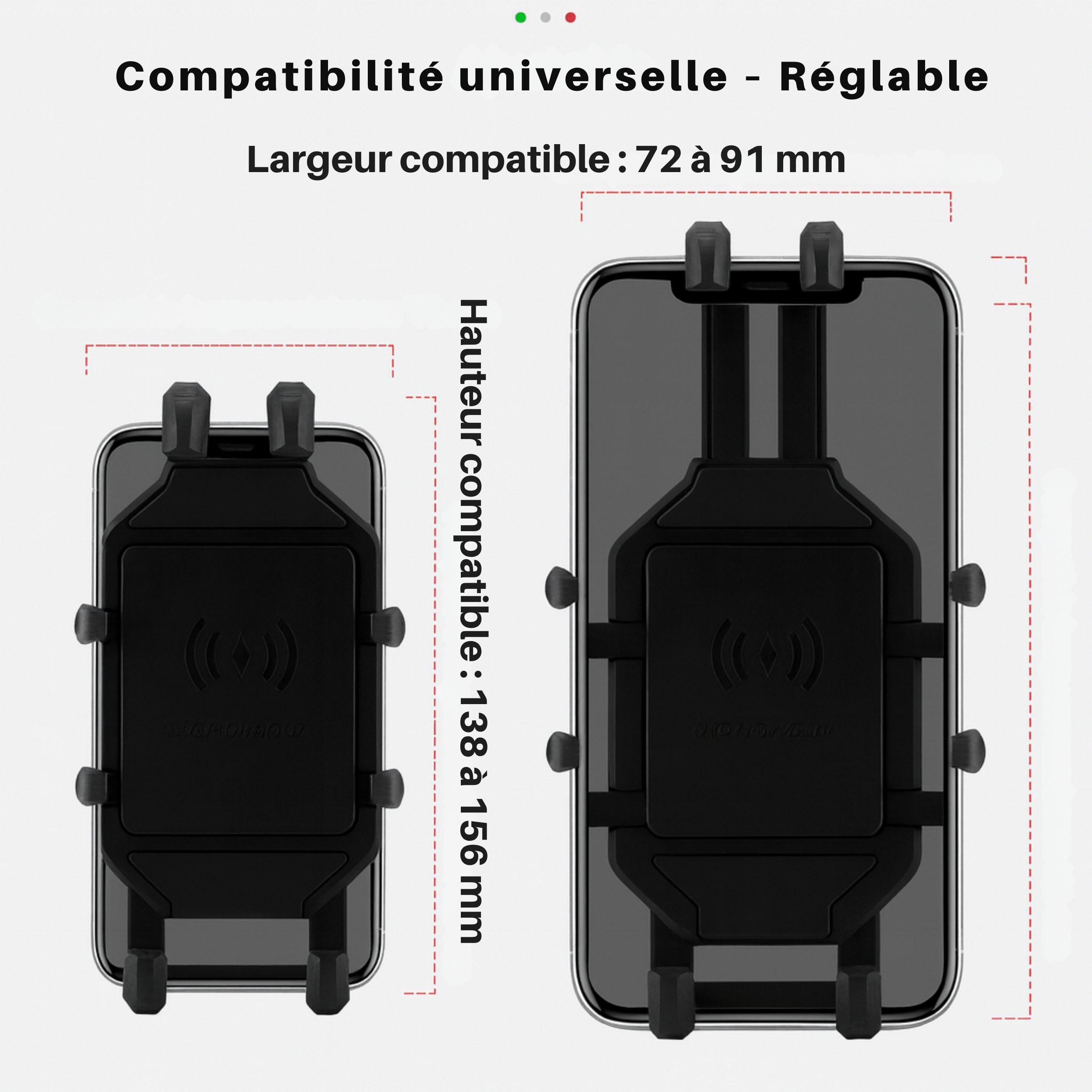Support smartphone pour moto – fixation guidon